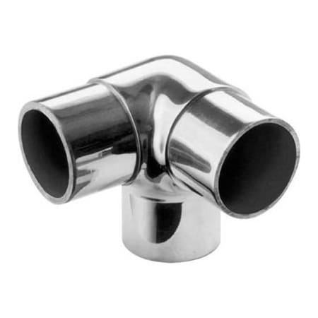Lavi Industries Lavi Industries, Flush Elbow Fitting, Side Outlet, for 2" Tubing, Polished Stainless Steel 40-733/2